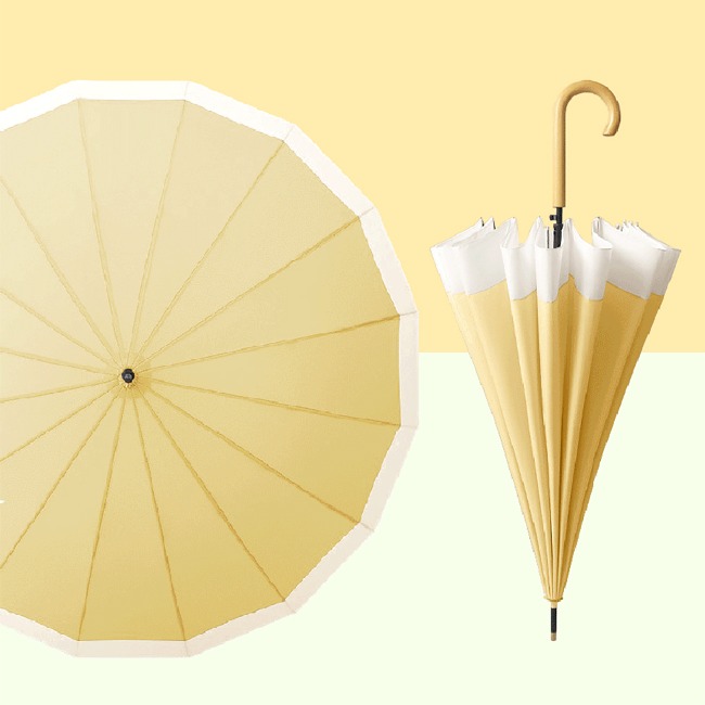 심플 파스텔 라인 우산